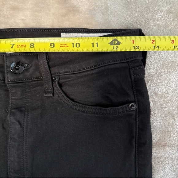 Rag and Bone Nina High Rise Skinny Ankle Jeans Size 28 Black Stretch casual - Picture 8 of 10